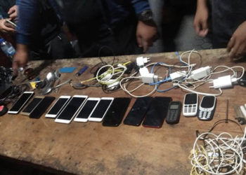 Beberapa barang sitaan yangakan dimusnahkan oleh Lapas Kelas IIA Gorontalo.