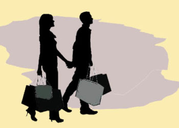 Ilustrasi belanja bersama. Grafis: mimoza.tv