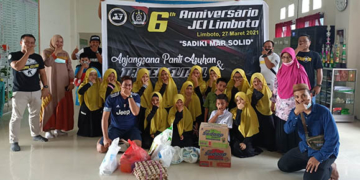 Dalam rangka Ulang tahun yg ke 6 Juventus Club Indonesia (JCI) Chapter Limboto melaksanakan kegiatan anjangsana ke panti asuhan dan pertandingan Futsal.