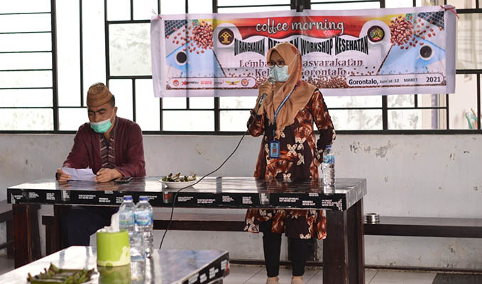 Sosialisasi vaksinasi Covid-19 di Lapas Kelas II A Gorontalo.