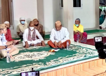 Anggota DPRD Provinsi Gorontalo, Adhan Dambea saat tampil di podcast Mimoza Tv, Rabu (9/6/2021). Foto: Lukman Polimengo/mimoza.tv