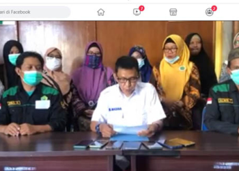 Foto screenshot Sahmin Madina saat menggelar jumpa pers yang ditayangkan juga melalui akum sosial media Sahmin Madina, Jumat (25/6/2021).