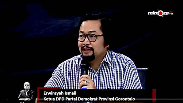 Anggota DPRD Provinsi Gorontalo, Erwinsyah Ismail .Foto : Dokumentasi mimoza.tv.