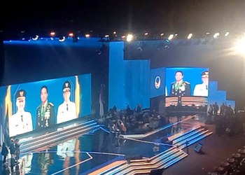 Tiga nama calon presiden yang bakal di usung pada Pilpres 2024 oleh Partai Nasdem. Ke tiga nama itu masing-masing, Anies baswedan, Andika Perkasa, dan Ganjar Pranowo.Foto: David Muhammad.