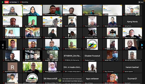Memperingati Hari Lingkungan Hidup Sedunia yang jatuh setiap tanggal 5 Juni, Balai Taman Nasional Bogani Nani Wartabone (TNBNW) bersama Aliansi Jurnalis Independen (AJI) Kota Gorontalo, The Society of Indonesian Environmental Journalists (SIEJ) dan Perkumpulan Biodiversitas Gorontalo (Biota) menggelar webinar dengan tema "Kisah Para Mantan Pemburu Satwa".