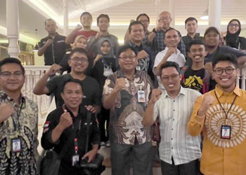 Foto bersama Kantor Perwakilan Bank Indonesia (KPBI) Provinsi Gorontal saat acarar Ngopi Sore Bareng Insan Media, Selasa (16/8/2022).