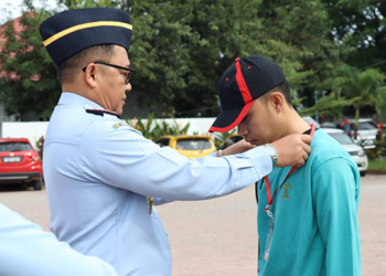Kakanwil Kemenkumham Gorontalo, Heni Susila Wardoyo saat membuka Pelatihan dan Pembinaan Fisik Mental Dan Disiplin (FMD) Tahun 2022, Senin (8/8/2022).