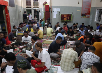 Salah satu kegiatan rohani yang diikuti oleh warga binaan pemasuarakatan di Lapas Kelas IIA Gorontalo.