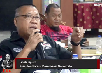 Presiden Forum Demokrasi Gorontalo (FDG) Ishak Liputo