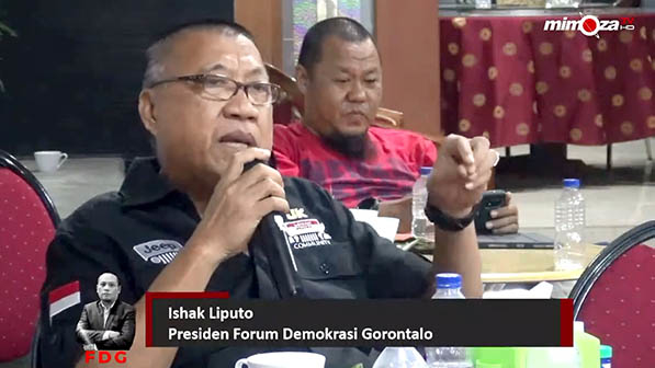 Presiden Forum Demokrasi Gorontalo (FDG) Ishak Liputo