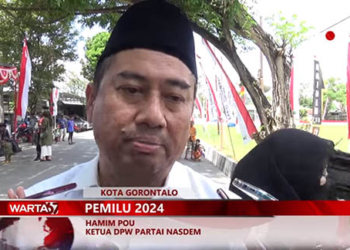 Ketua Dewan Pimpinan Wilayah (DPW) Partai Nasdem Provinsi Gorontalo, Hamim Pou.