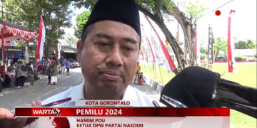 Ketua Dewan Pimpinan Wilayah (DPW) Partai Nasdem Provinsi Gorontalo, Hamim Pou.
