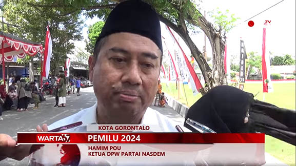 Ketua Dewan Pimpinan Wilayah (DPW) Partai Nasdem Provinsi Gorontalo, Hamim Pou.