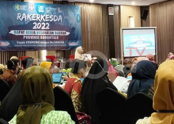 Rapat Kerja Kesehatan Daerah (Rakerkesda) yang digelar selama dua hari (2 dan 3 November 2022) oleh Dinas Kesehatan Provinsi Gorontalo. Foto : Lukman Polimengo/mimoza.tv.