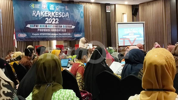 Rapat Kerja Kesehatan Daerah (Rakerkesda) yang digelar selama dua hari (2 dan 3 November 2022) oleh Dinas Kesehatan Provinsi Gorontalo. Foto : Lukman Polimengo/mimoza.tv.