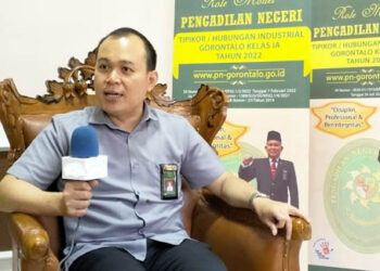 Jurubicara PN Gorontalo, Irwanto SH, Foto : Lukman Polimengo/mimoza.tv.