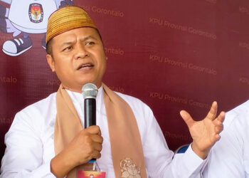 Calon Anggota DPD RI Dapil Gorontalo, Rusli Monoarfa. Foto ; Lukman Polimengo/mimoza.tv.