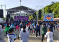 Dewan Pimpinan Wilayah (DPW) Gerakan Restorasi Pedagang dan UMKM (Garpu) Provinsi Gorontalo menggelar kegiatan olahraga dan hiburan bagi masyarakat berupa jalan sehat, senam bersama, lomba lato-lato, serta hiburan dari artis ibukota, yang merupakan rangkaian dari pelantikan pengurus DPW Garpu Provinsi Gorontalo, Sabtu (15/1/2022).