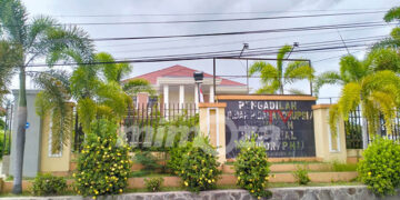 Gedung pengadilan Tindak Pidana Korupsi/Hubungan Industrial Gorontalo. Foto : Lukman Polimengo/mimoza.tv.