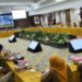 Rapat diskusi High Level Meeting (HLM), yang digelar di Ballroom lantai 4 Kantor Bi Gorontalo, Selasa (13/12/2023).