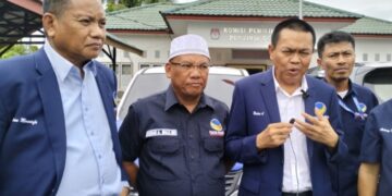 Pengurus DPW Partai Nasdem Gorontalo usai memasukkan berkas perbaikan calon anggota DPRD di Kantor KPU Provinsi Gorontalo, Ahad (9/7/2023).