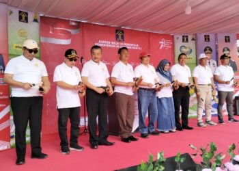 Suasana pembukaan Legal Expo yang digelar oleh Kanwil Kemenkumham Gorontalo, Selasa (1/8/2023). Foto : Lukman Polimengo/mimoza.tv.