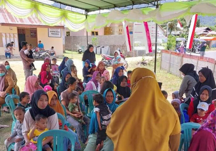 Sosialisasi Stop Buang Air Besar Sembarangan (BABS) oleh Puskesmas Tilongkabila. Foto : Dokumentasi Puskesmas Tilongkabila.