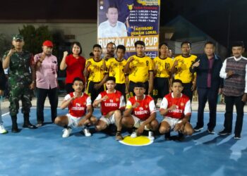 Turnamen Sepak Takraw Rustam akili Cup, Yang berlangsung di Kelurahan Tenilo, kecamatan kota Barat, Kota Gorontalo, Sabtu (28/10/2023). Foto : Lukman Polimengo/mimoza.tv.