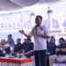 Prof. Rustam Akili menyampaikan orasi politik saat kampanye Partai Nasdem di Desa Ilangata, Kecamatan Anggrek, Kabupaten Gorontalo Utara, sabtu (9/12/2023).