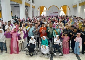 . Acara peringatan Hari Disabilitas yang berlangsung di Gedung Belle Li Mbui Kota Gorontalo pada Minggu (3/12/2023).
