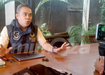 Direktur Media Center DPW Nasdem Gorontalo, Alyun Hippy. Foto : Lukman/mimoza.tv.