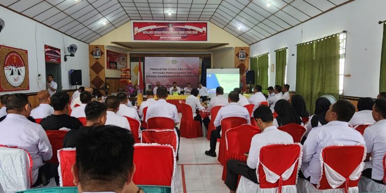 Kegiatan Penguatan Tugas dan Fungsi Petugas Pemasyarakatan Bidang Keamanan dan Pembinaan di Lapas Kelas IIb Boalemo, Rabu (24/01/2024)
