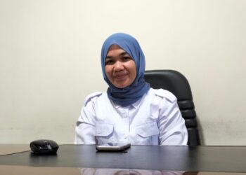 Pejabat Sementara (Pjs) Direktur Perumda Tirta Bulango, Safira Wartabone. Foto : Lukman/mimoza.tv.
