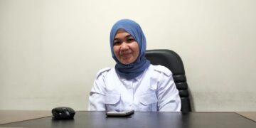 Pejabat Sementara (Pjs) Direktur Perumda Tirta Bulango, Safira Wartabone. Foto : Lukman/mimoza.tv.