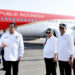 Presiden Jokowi tiba di Bandara Djalaluddin, Gorontalo, Minggu (21/04/2024). (Foto: BPMI Setpres)