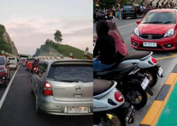 Tangkapan layar suasana di area jembatan Haya-haya, Jalan Gorontalo Outher Ring Road.