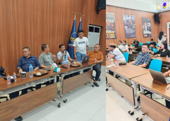 suasana rapat koordinasi Tim Pemenangan Tonny Uloli - Marten Taha.