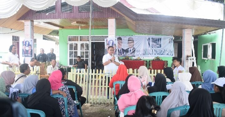 Kampanye Tonny Uloli dan Marten Taha di Kecamatan Telaga Cs