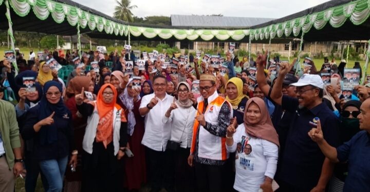 Kampanye Tonny Uloli dan Marten Taha di Limboto Barat