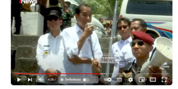 Tangkapan layar video di kanal YouTube Official INews, Presiden RI, Joko Widodo menyampaikan permintaan maaf.