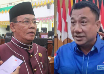 Fikram Salilama (kopiah) dan Erman Latjengke.