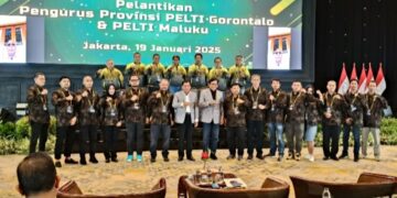 Foto bersama Pengurus PELTI Provinsi Gorontalo 2023-2027.