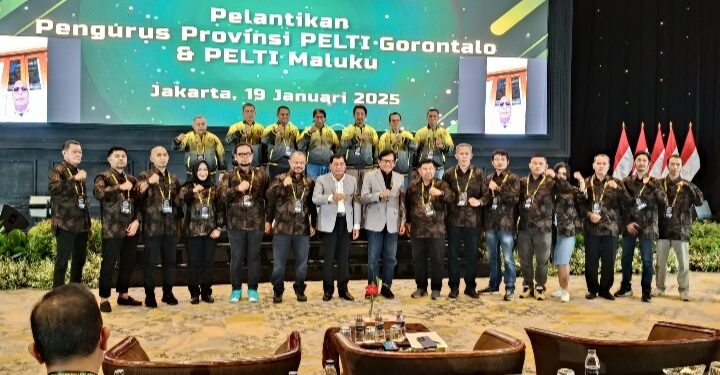 Foto bersama Pengurus PELTI Provinsi Gorontalo 2023-2027.