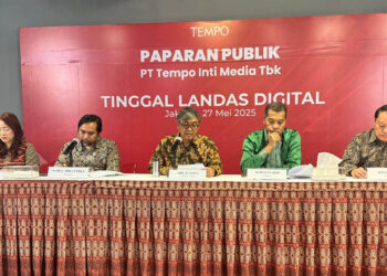 Manajemen Tempo paparkan kinerja 2024 dalam RUPST, Selasa (27/5/2025). Laba bersih naik 44 persen, transformasi digital makin diperkuat.