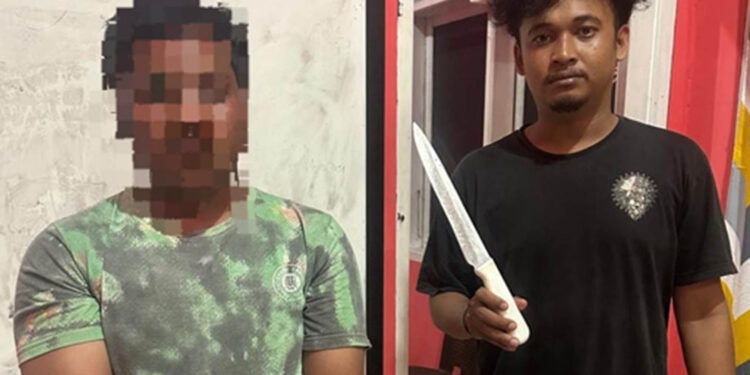 Polsek Kota Utara yang di back up Tim Resmob Rajawali Polresta Gorontalo Kota berhasil mengamankan terduga pelaku penganiayaan yang terjadi di Kelurahan Tapa Kecamatan Sipatana Kota Gorontalo pada  Minggu (4/5/2025)