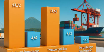Infografis pertumbuhan ekonomi Provinsi Gorontalo. Gambar: AI.