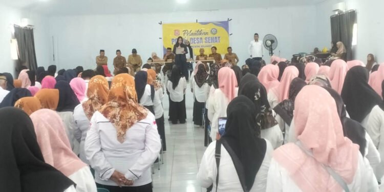 Pelantikan Pokja Desa Sehat se kecamatan Kabila, Kabuoaten Bone Bolango, Senin (29/9/2025).