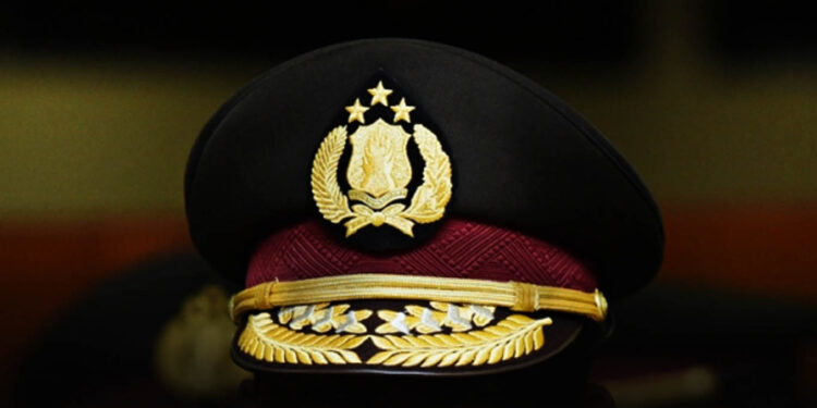 Ilustrasi topi Kepolisian.