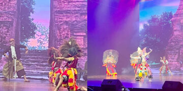 Sanggar Tari Candra Waskhita asal Ponorogo saat tampil dalam ajang Indonesian Cultural Night 2025 yang digelar oleh KBRI Bangkok di KBank Siam-Pic Ganesha Theatre, Bangkok, Thailand, Minggu (14/9/2025). Foto: Dokumentasi Sanggar Tari Candra Waskhita.