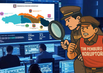 Gambar ilustrasi penggeledahan.